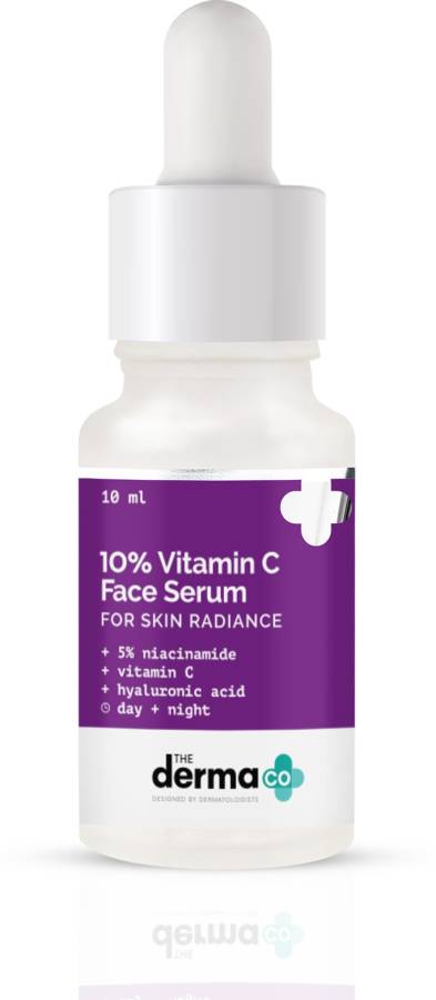 The Derma Co 10% Vitamin C Face Serum with Vitamin C, 5% Niacinamide & Hyaluronic Acid for Skin Radiance Price in India