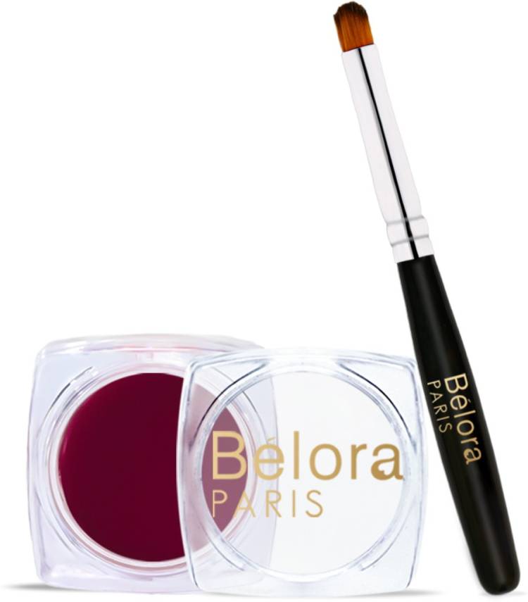 Belora Paris Paint & Pout- Lip & Cheek | Matte Finish | Vegan - Peacock Purple Lip Stain Price in India
