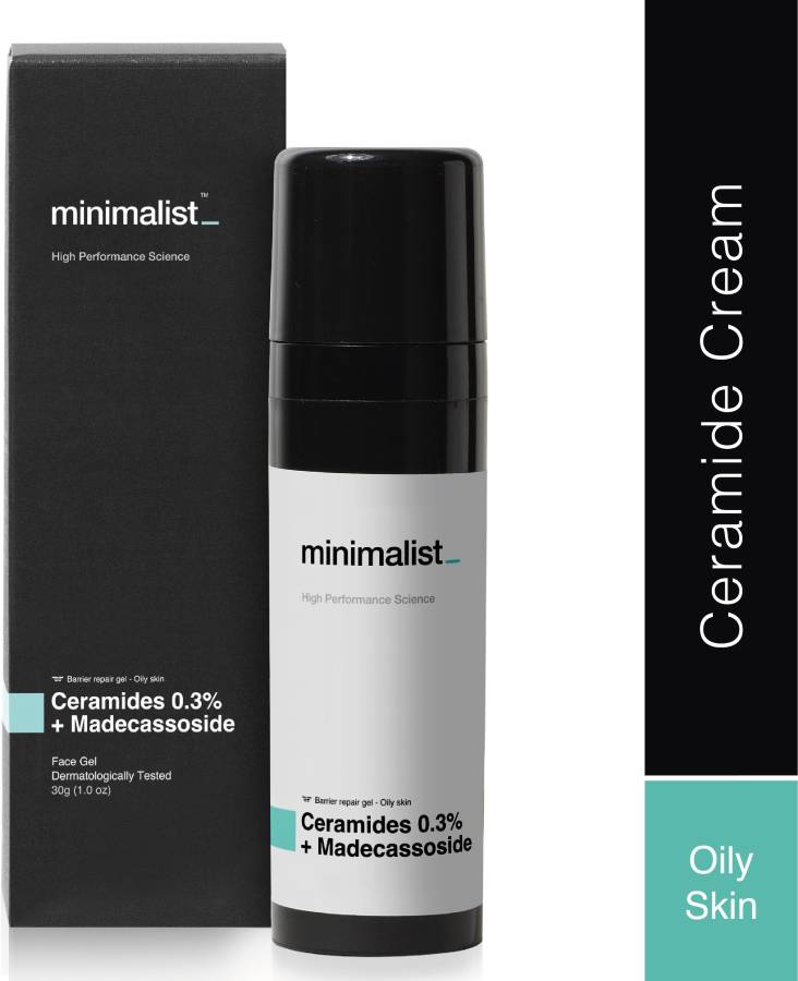 Minimalist 0.3% Ceramide Barrier Repair Moisturizing Cream for Oily skin with Madecassoside (Oil-free) Price in India