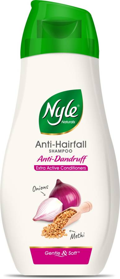 Nyle Naturals Onion And Methi Anti Dandruff 2 In 1 Shampoo With Active Conditioner Price in India