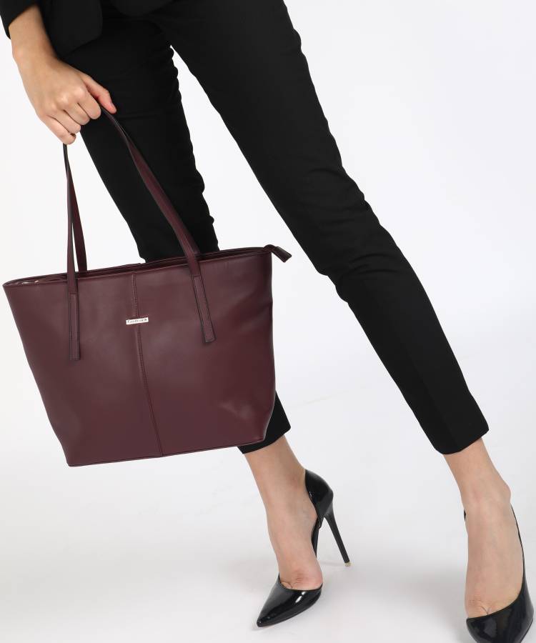 Women Maroon Shoulder Bag - Extra Spacious Price in India