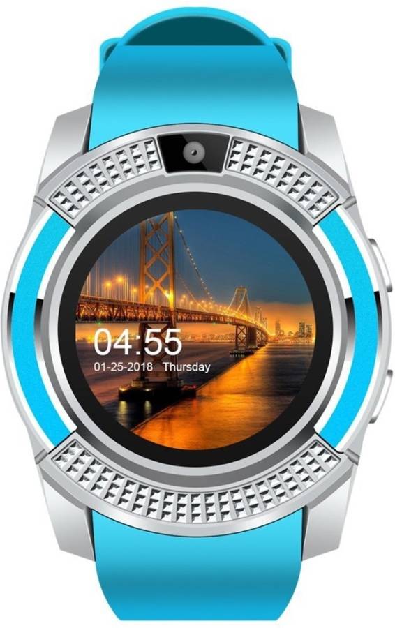 Life Like V8 Bluetooth With Sim & Tf Card Slot Smartwatch Price in India