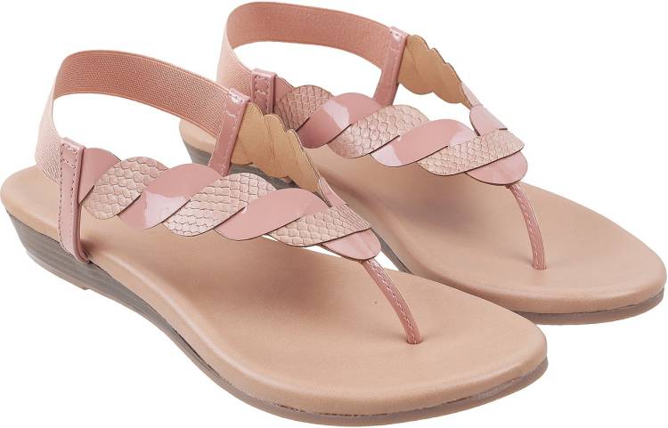 Women Pink Flats Sandal Price in India