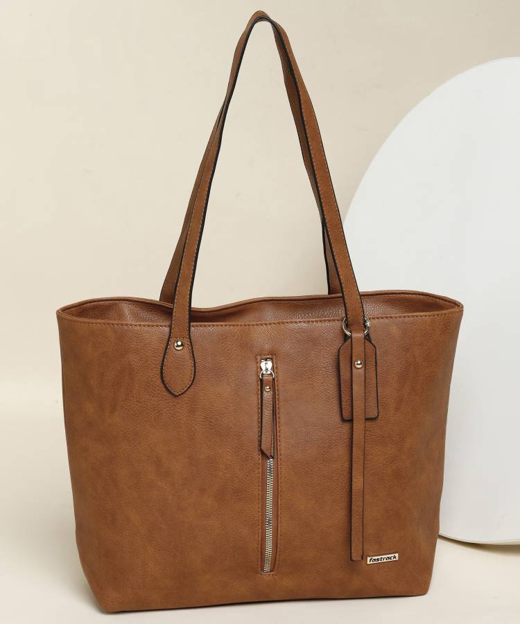 Women Tan Shoulder Bag - Regular Size Price in India