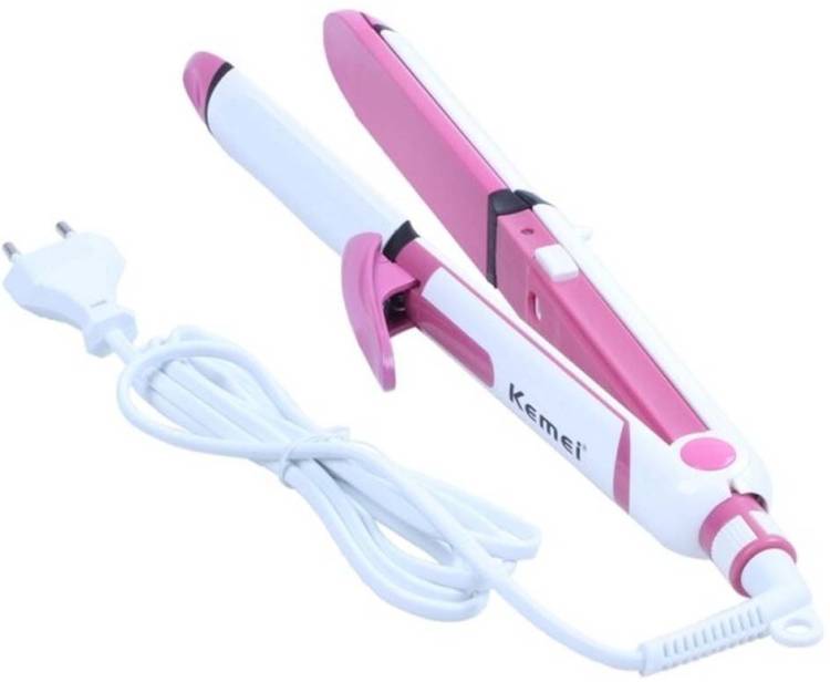 KE MEY KM-1291 Professional Ceramic Hair Straightner 3 In 1 Curler Crimper Hair Styler Kit Hair Straightener Price in India