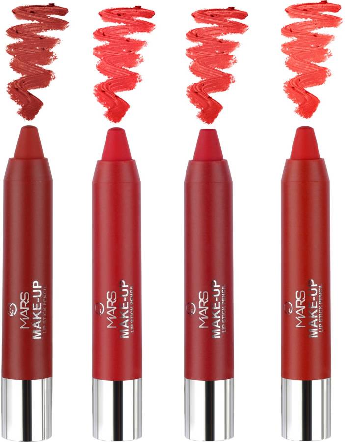 MARS Ultra Pigmented and Smooth Lipstick Pack of 4 Price in India