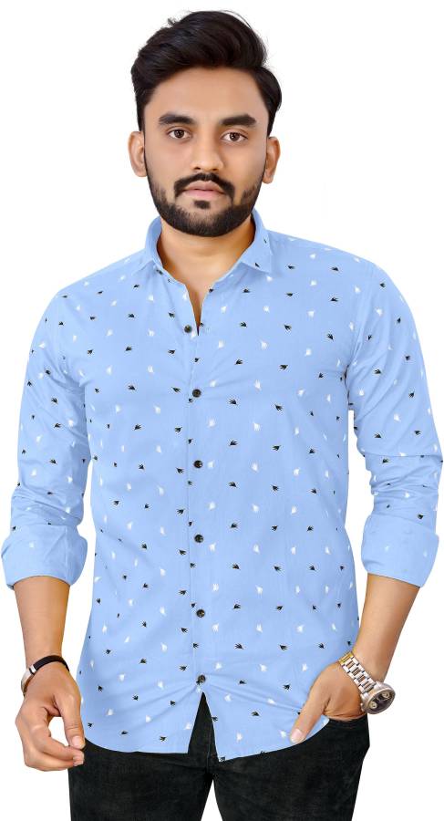 Men Regular Fit Printed Casual Shirt Price in India
