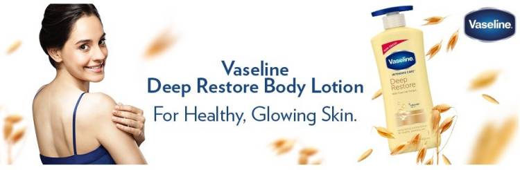 Vaseline Deep Moisture 	With Pure Oat Extract Bright Body Lotion (400 ml)-1 -pc Price in India