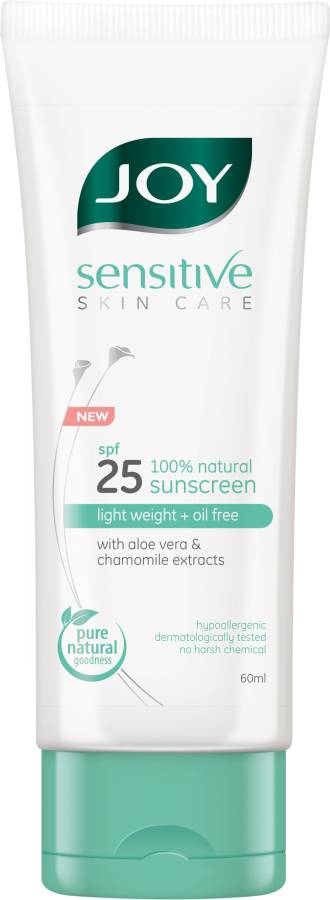 Joy Sensitive Skin Care 100% Natural Sunscreen - SPF 25 Price in India