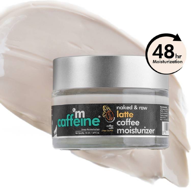 mCaffeine Non-sticky Latte Coffee Face Moisturizer with Ceramide, Shea Butter for Dry Skin Price in India