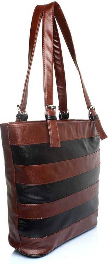 Women Brown, Black Shoulder Bag Price in India