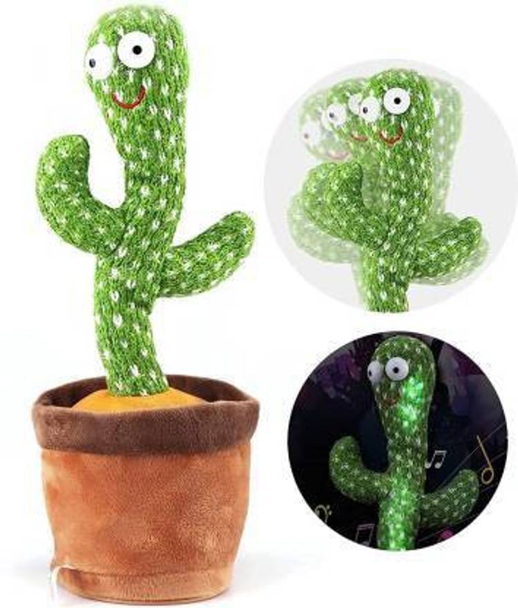 CASE CREATION Cactus Toy Talking Cactus Dancing Cactus Plush Toy For Babies Sunny Wriggle Sing