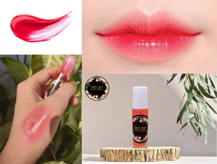 ROZY COZYYY LIP & CHEEK TINT (PINK PLUSH SHADE) 15 ML WITH 100% PURE AND NATURAL INGREDIENTS Lip Stain Price in India