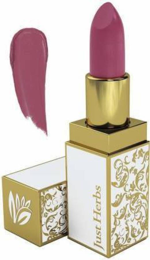 Just Herbs Ayurvedic Creamy Matte Subtle Tea Rose Pink Lipstick for Women - Paraben Free Price in India