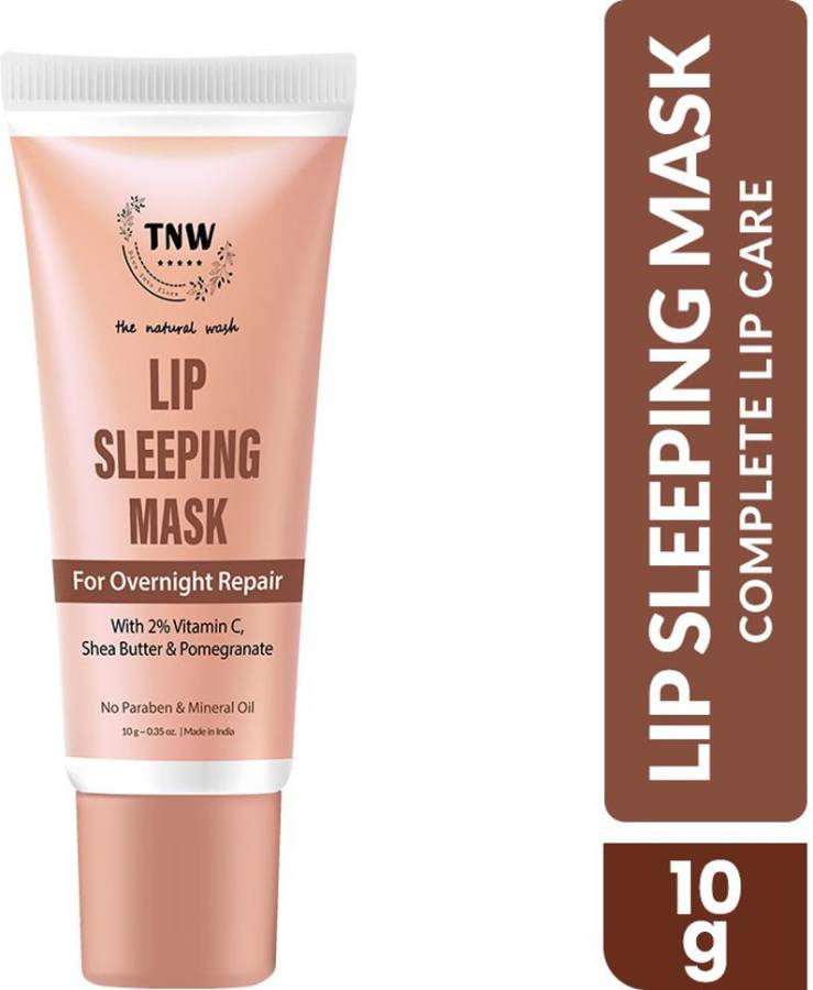 TNW - The Natural Wash Lip Sleeping Mask for Overnight Repair with 2% Vitamin C, Shea Butter & Pomegranate (10g) Price in India