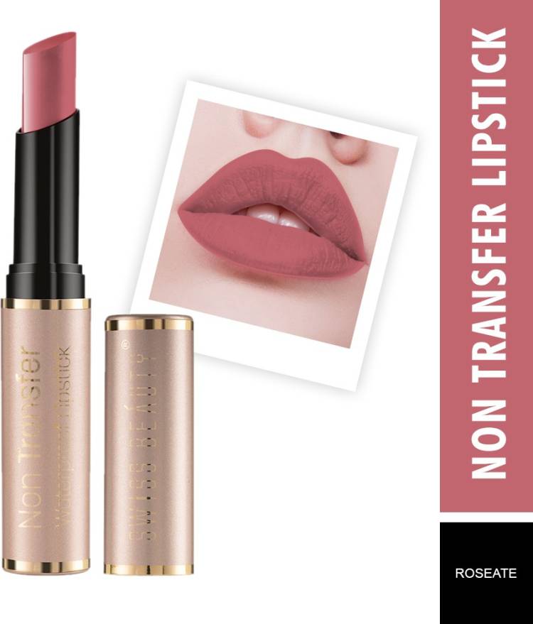 SWISS BEAUTY Non Transfer Long Lasting Waterproof Lipstick - (Roseate, 3g) Price in India