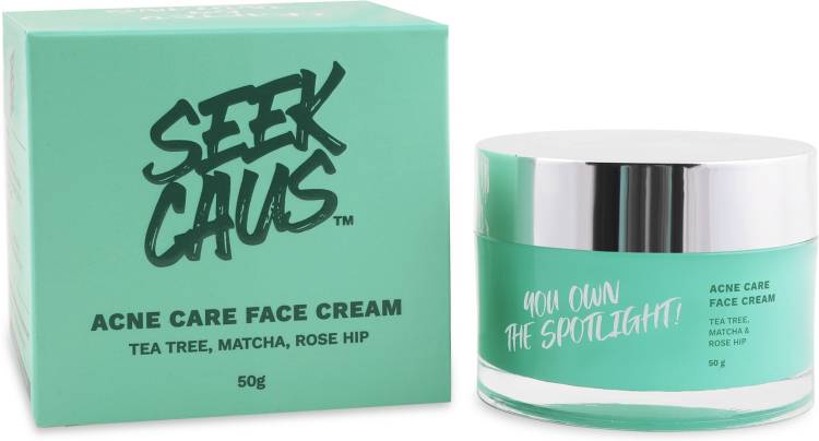 SEEKCAUS Acne Care Face Cream With Hazel Extract, Shea Butter, Wheat Protein And Cinnamon Extract Price in India