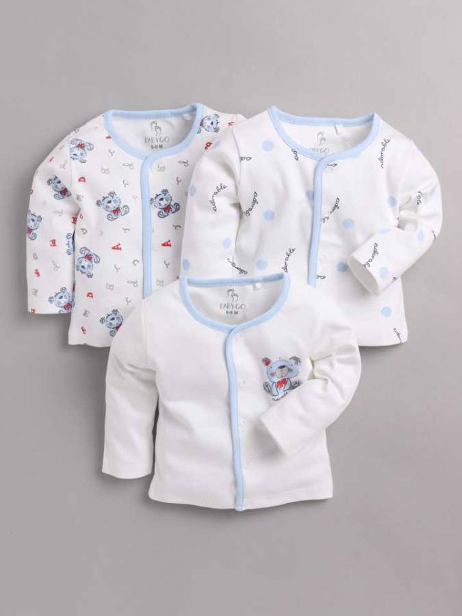Baby Boys Printed Pure Cotton T Shirt Price in India