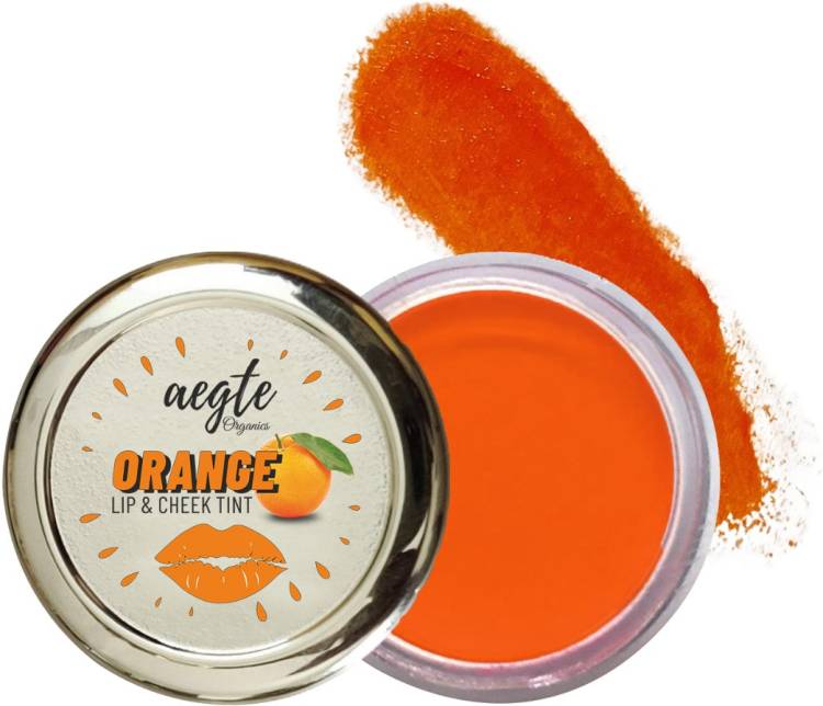 aegte Organics Orange Peel Lip and Cheek Tint Balm for Women 15gm Lip Stain Price in India