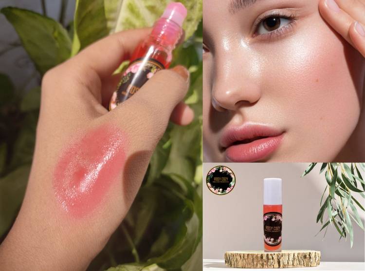 ROZY COZYYY LIP AND CHEEK TINT (PINK PLUSH) 20 ML 100% PURE NATURAL INGREDIENTS-100% ORGANIC Lip Stain Price in India