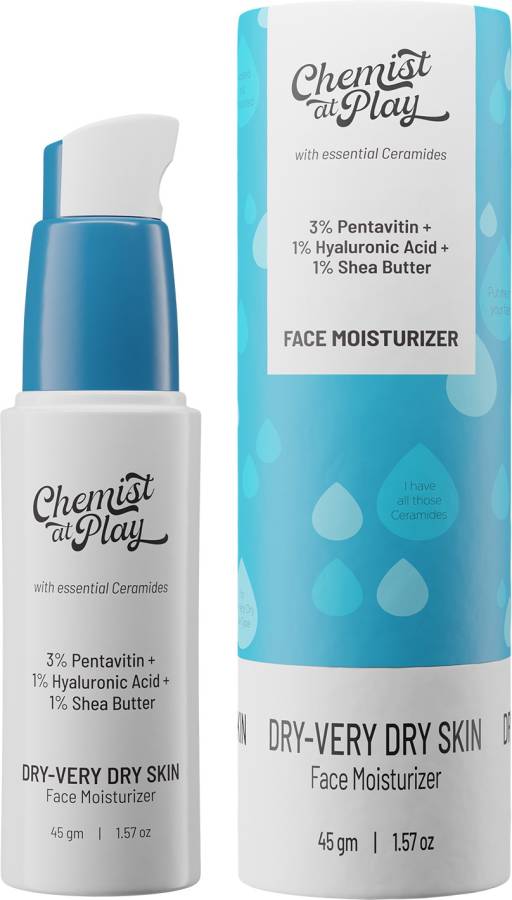Chemist at Play Face Moisturizer with essential Ceramides for Dry-Very Dry Skin | Dry Patches Price in India