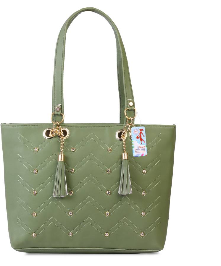 Women Green Hand-held Bag Price in India