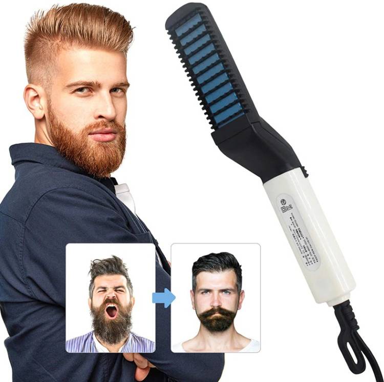 Evona Hair Comb Brush Quick Beard Straightener Men's Hair Straightening Hair Straightener Price in India