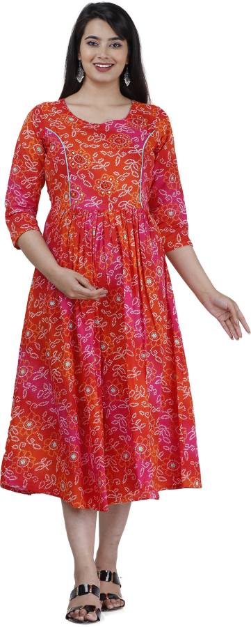 Women Maxi Red Dress Price in India