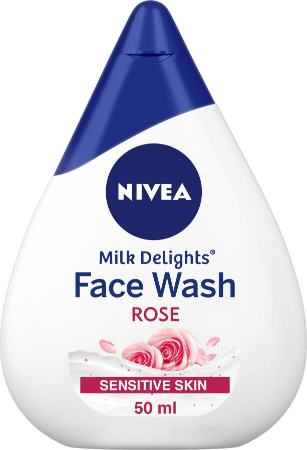 NIVEA Milk Delights Caring Rosewater For Sensitive Skin Face Wash Price in India