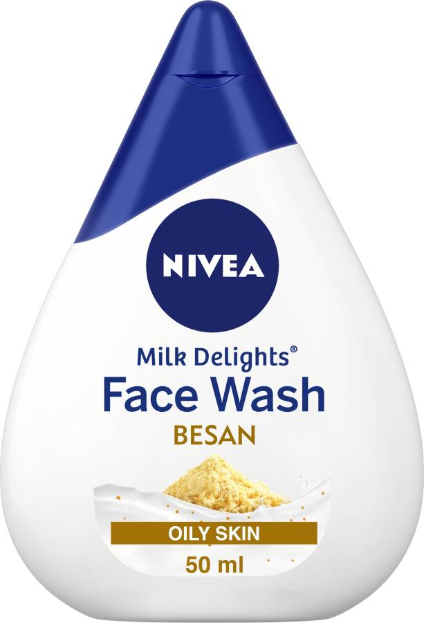 NIVEA Milk Delights Fine Gramflour For Oily Skin Face Wash Price in India