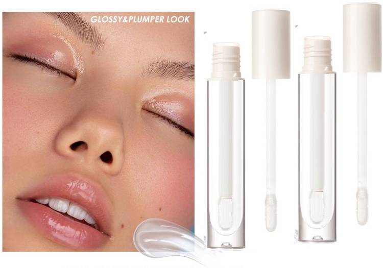 THTC Clear Plumper Fulfiller Moisturizing Lip Gloss Non-sticky Lip Gloss Combo 2 Price in India