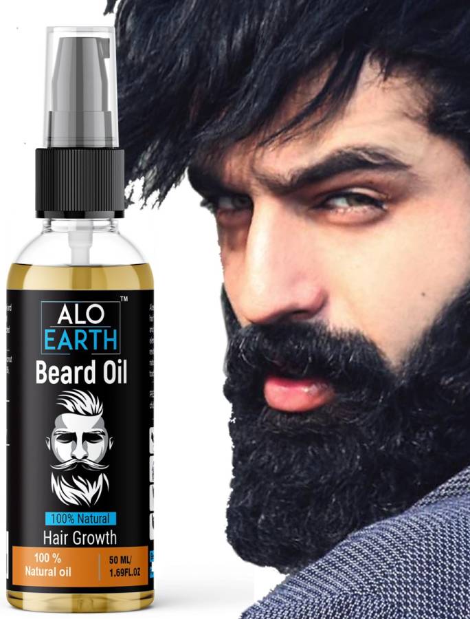 Aloearth 100% Natural Oil Used Pure Beard Growth Hair Oil Price in India