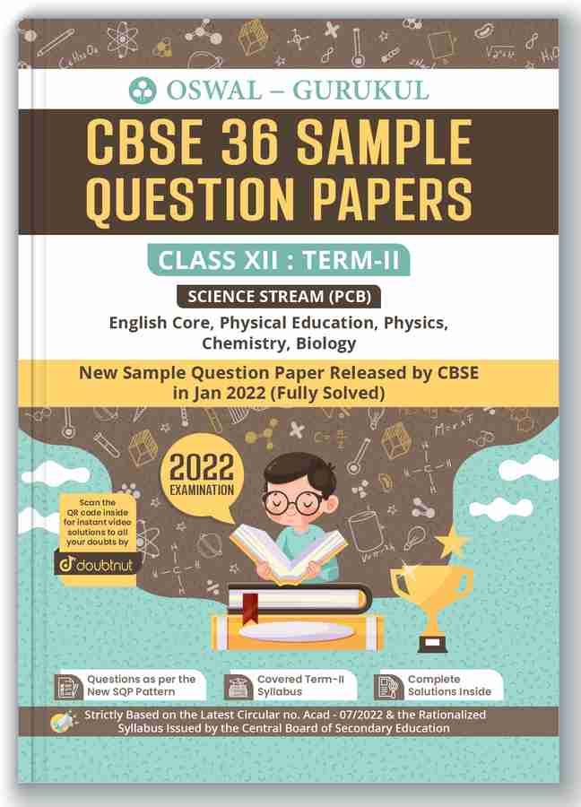 Oswal - Gurukul 36 Sample Question Papers Science (Pcb) Cbse Class 12 ...