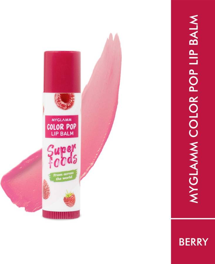 MyGlamm Color Pop Lip Balm-Berry-4.6gm Berry Price in India