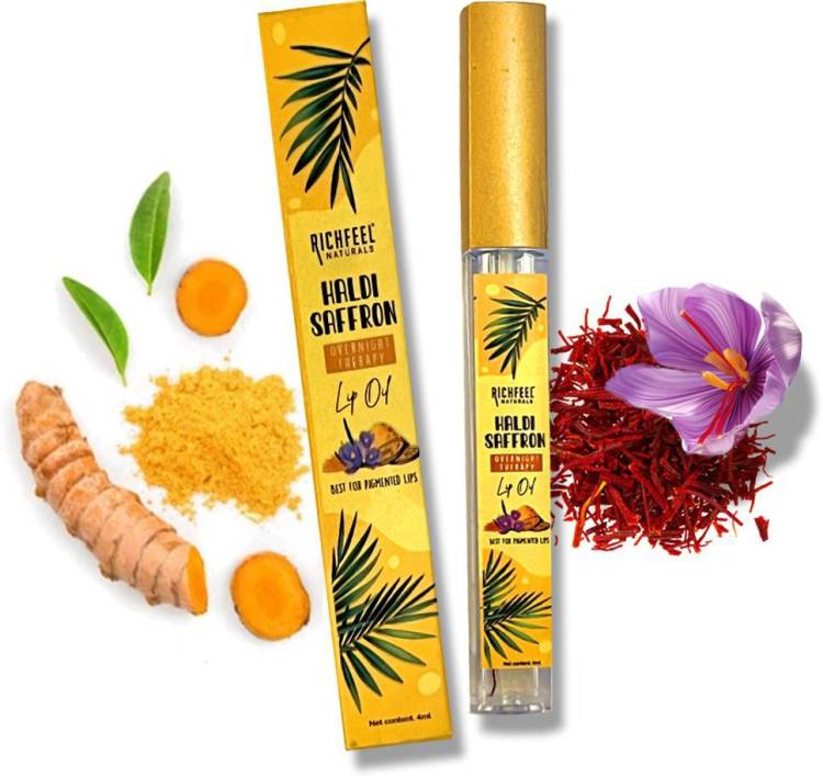 Richfeel Overnight Therapy Lip Oil With Haldi & Saffron 4 ML Price in India