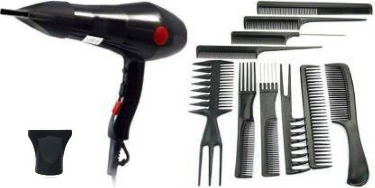 AKR 10 Pc Salon Hair Comb With Hair Dryer CH 2800 ( 2000 w ) (2 Items in the set) Hair Dryer Price in India