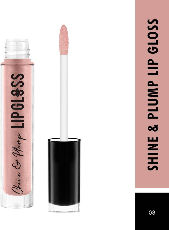 SWISS BEAUTY Shine & Plump Lipgloss - (Shade-03, 4ml) Price in India