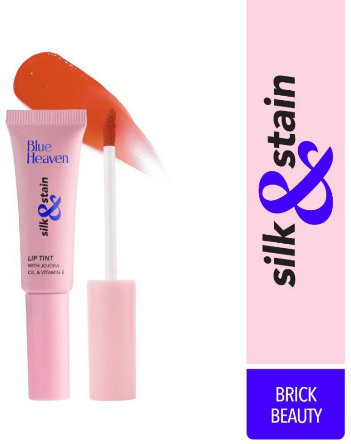 BLUE HEAVEN Silk & Stain Lip Tint, Brick Beauty, 8ml Lip Stain Price in India