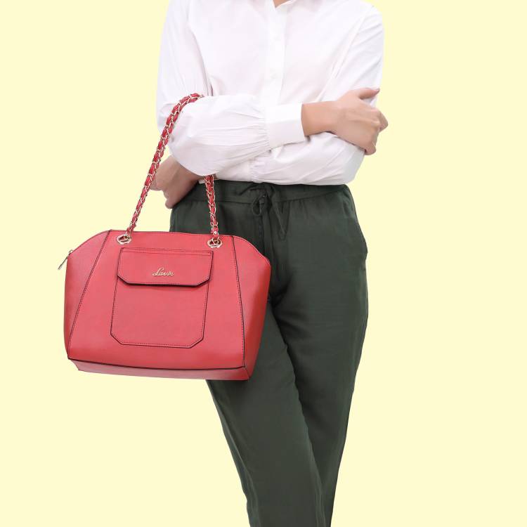 Women Red Satchel - Extra Spacious Price in India