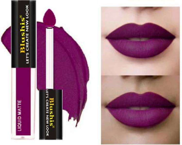 BLUSHIS Kiss of Love Liquid Melt Mini Lipstick Purple Pout Price in India