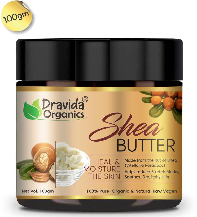 Dravida Organics Raw African Shea Butter Unrefined for Face, Lip, Skin and Body Moisturizer Price in India