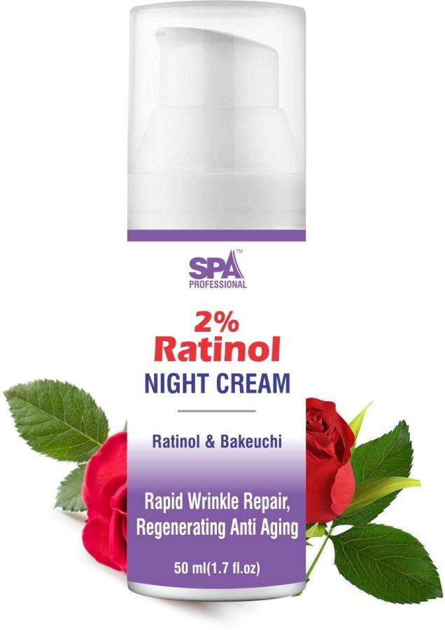 SPA Professionals Retinol Night Cream For Anti- Aging, Fine Lines Discover Youthful & Glowing Skin Price in India