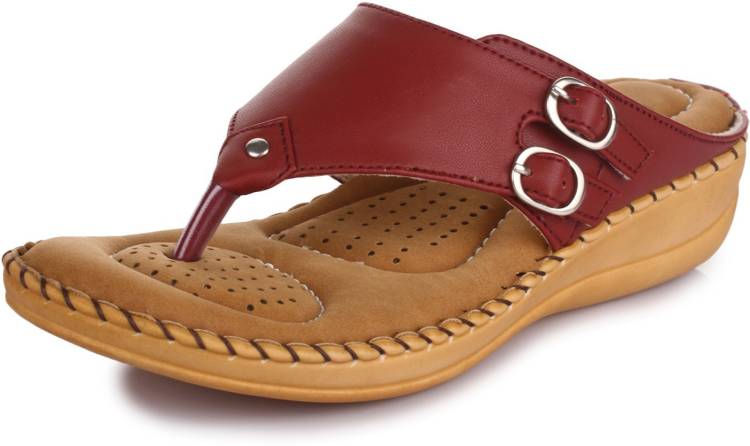 TRASE Soft Doctor Women Maroon Flats Price in India