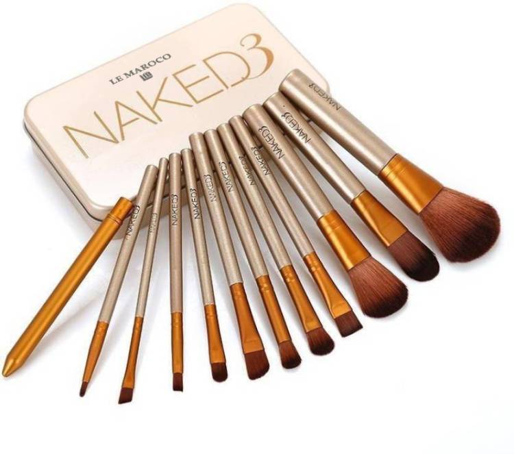 Le Maroco Naked3 Makeup Brush Set (Pack of 12) Price in India