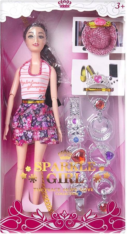 BKDT Marketing Beautiful Doll Toy for Girls With Bendable Elbow and Knee and accessories