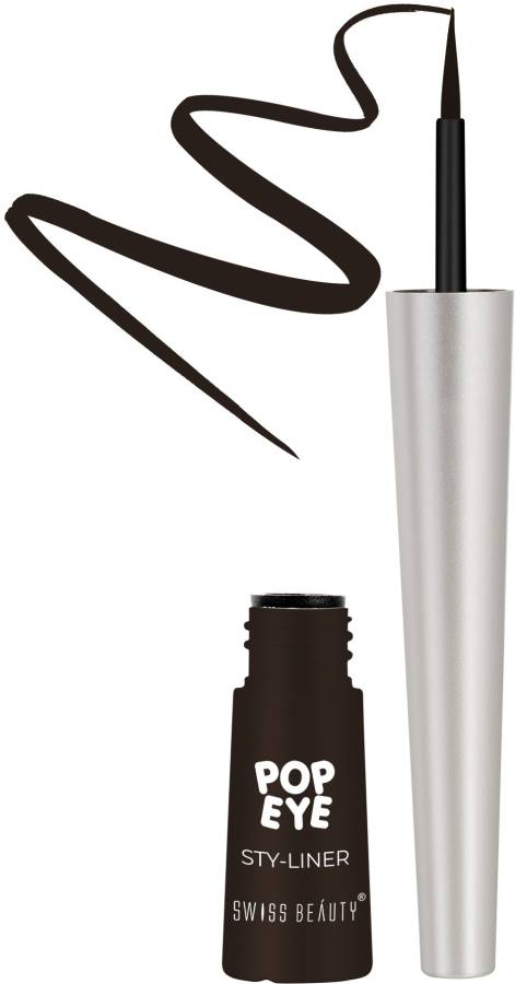 SWISS BEAUTY Pop Eye Eyeliner - Mud Brown 3 ml Price in India