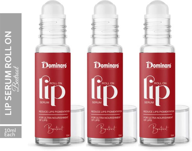 Dominaro Roll On Lip Serum Beetroot Brightening Pink Lip Serum Lightening & for Dry Lips Price in India