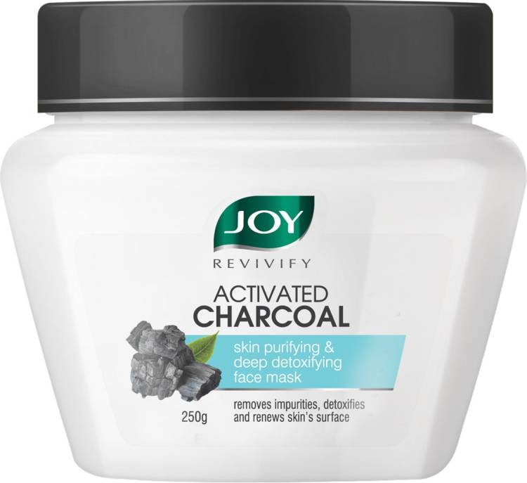 Joy Revivify Activated Charcoal Mask Deep Detoxifying & Purifying With Tea Tree, Apple Cider, Eucalyptus, Vinegar, Bentonite Clay & Charcoal Face Mask - No Parabens Price in India