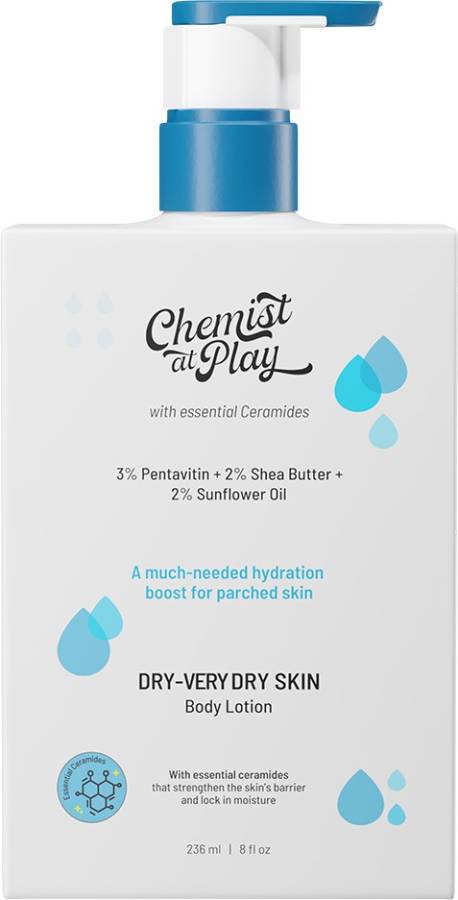 Chemist at Play Shea Butter Body Lotion | Dry-Very Skin | Deep Hydration Repairs Damaged Skin Price in India