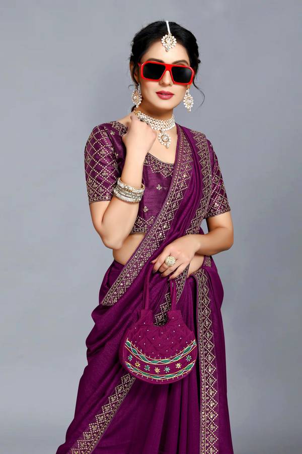 Embroidered Bollywood Pure Silk, Art Silk Saree Price in India